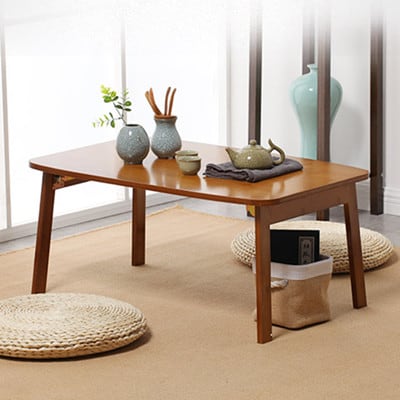 日本竹折叠式矮桌