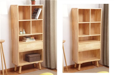 木头书架家具
